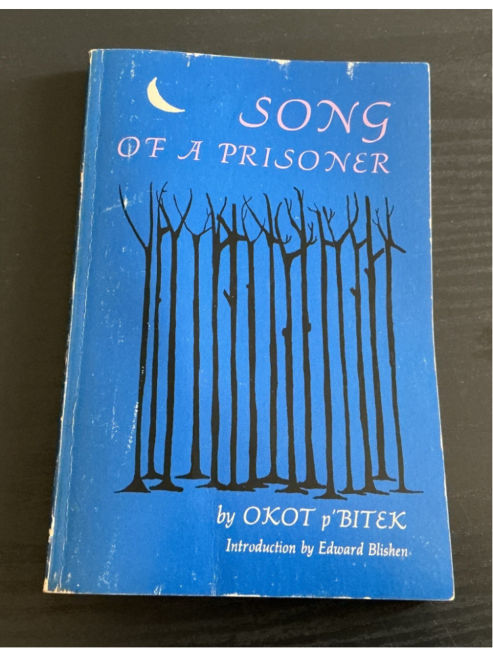 Okot p’Bitek Song Of A Prisoner 1971 1st Edition 1st Printing Paperback African